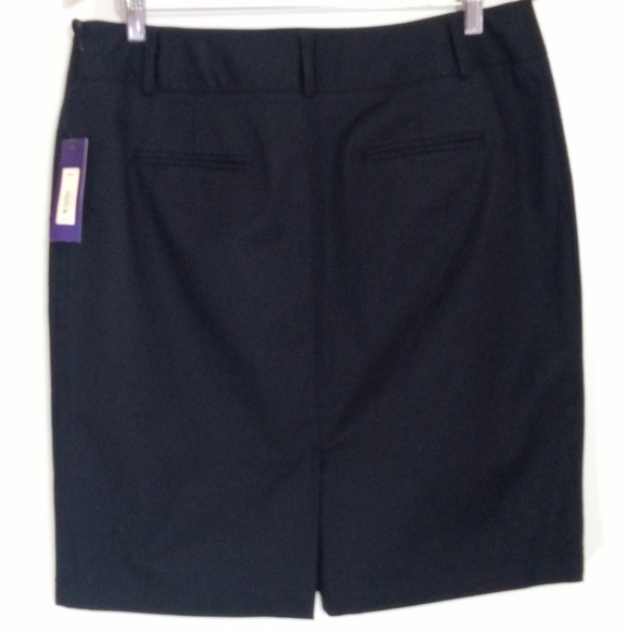 Apt 9 black mini skirt women's size 14 NWT - Picture 2 of 7